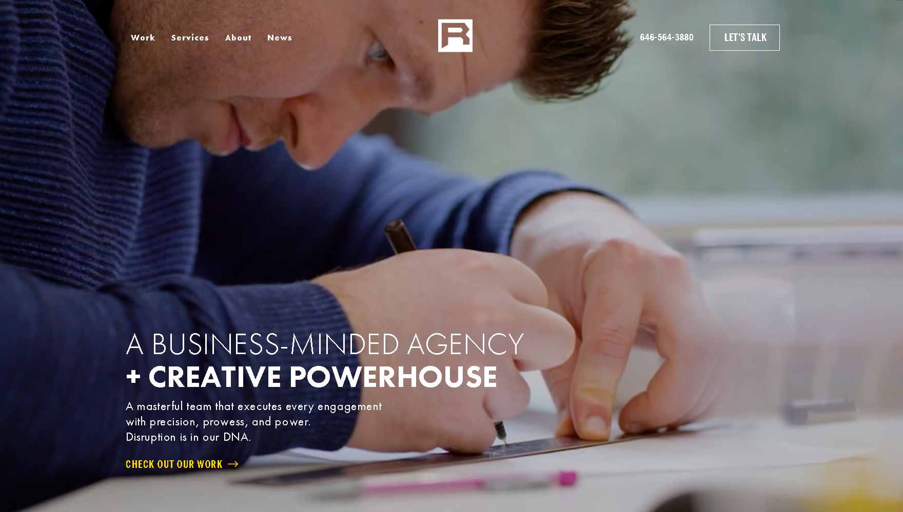 Ruckus Marketing website screenshot